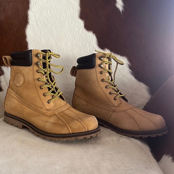 Ralph Lauren Polo Whitwood duck suede hiking boots size 8.5 D, style Whitwood - Picture 3 of 15